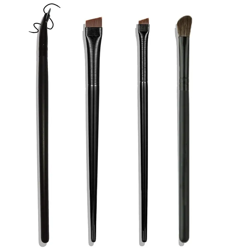 1/2/4pcs 속눈썹 아이 라이너 브러쉬 울트라 파인 벤트 슬랜트 브로우 컨투어 브러쉬 소프트 프로페셔널 아이 브로우 아이 라이너 브러쉬