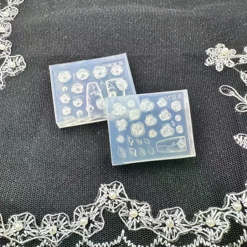 الإبداعية متعة Bowknot زهرة مسمار الفن قالب من السيليكون اليدوية مسمار الفن قالب الديكور الكرتون الفن قالب DIY بها بنفسك اكسسوارات أداة