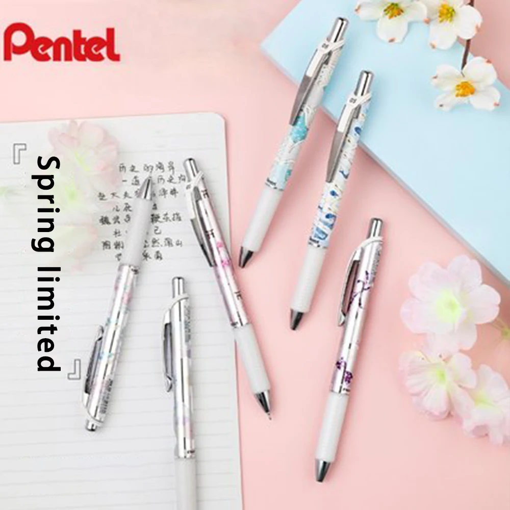 

New Japanese Pentle Spring Limited Gel Pen BLN75SP and Feng Chun Yun press the water pen quick-drying black 0.5 signature pen