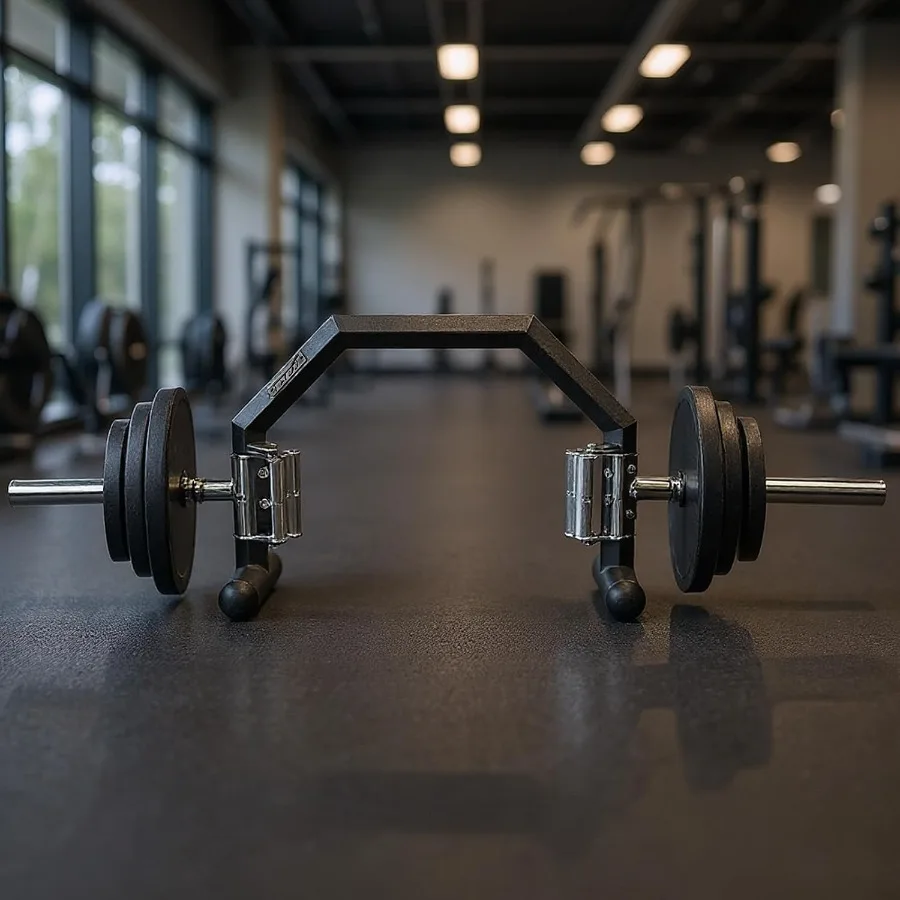 Open-Ended Weightlifting Barbell Multi-Function Strength Training Barbell Wear Resist for Deadlift Carries Lunges Squats