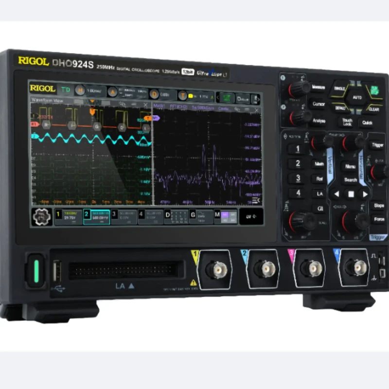 

DHO914/914S/924/924S 4Channel 125/250MHz Digital Oscilloscope 12 Bit 1.25GSa/Sec 50MPts Depth