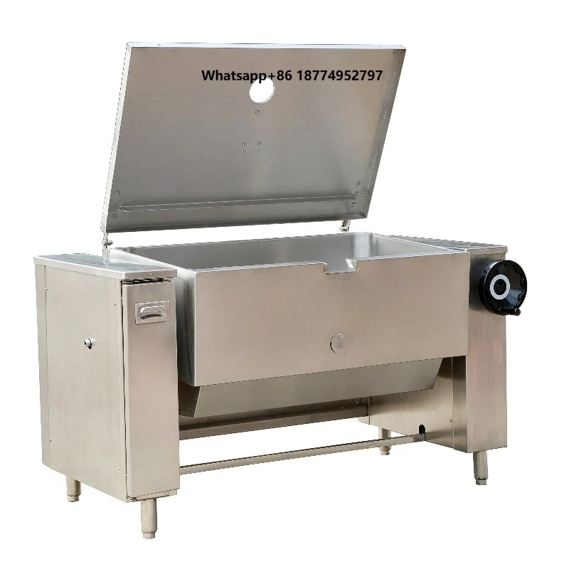 Multi-Functional Stainless Steel 304/316 Industrial Gas Heating Tilting Braising Cooking Pan Commercial Kitchen Equipment