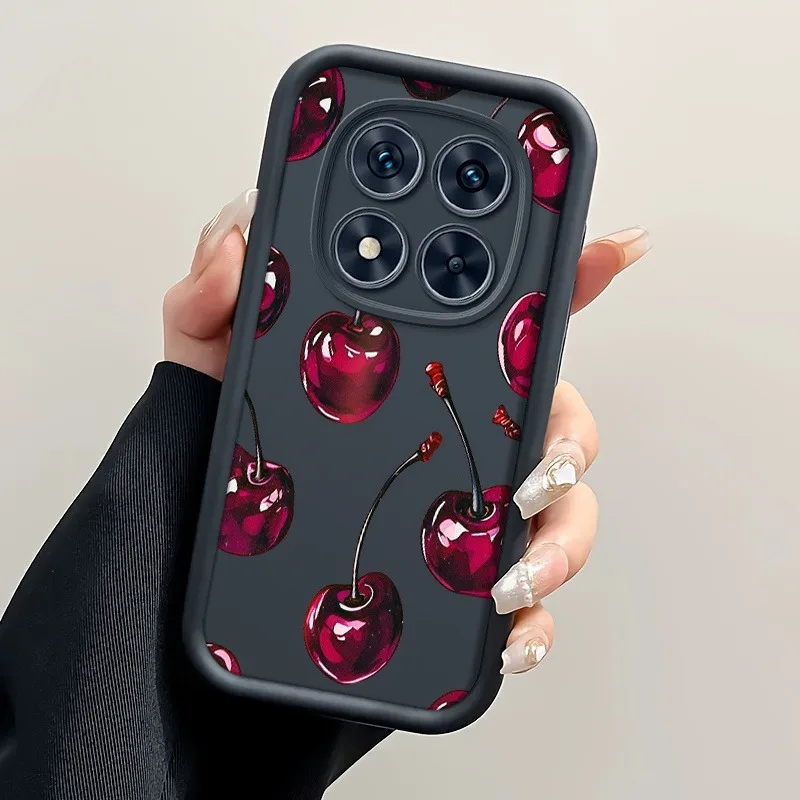 For Infinix Hot 50, Hot 50 Pro + 4G, Hot 60, Hot 60I, Hot 60 Pro, And Hot 60 Pro + Soft Case Cartoon Design Cherry