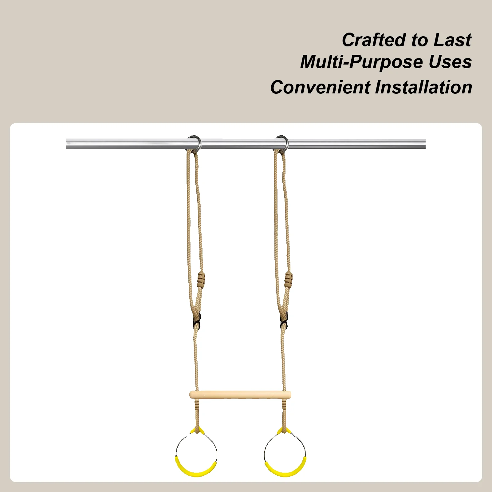 Rings For Swing Set Monkey Swing Sets Rings For Backyard Play Obstacle Course Playground Equipment Sensory Balance Game Climbing