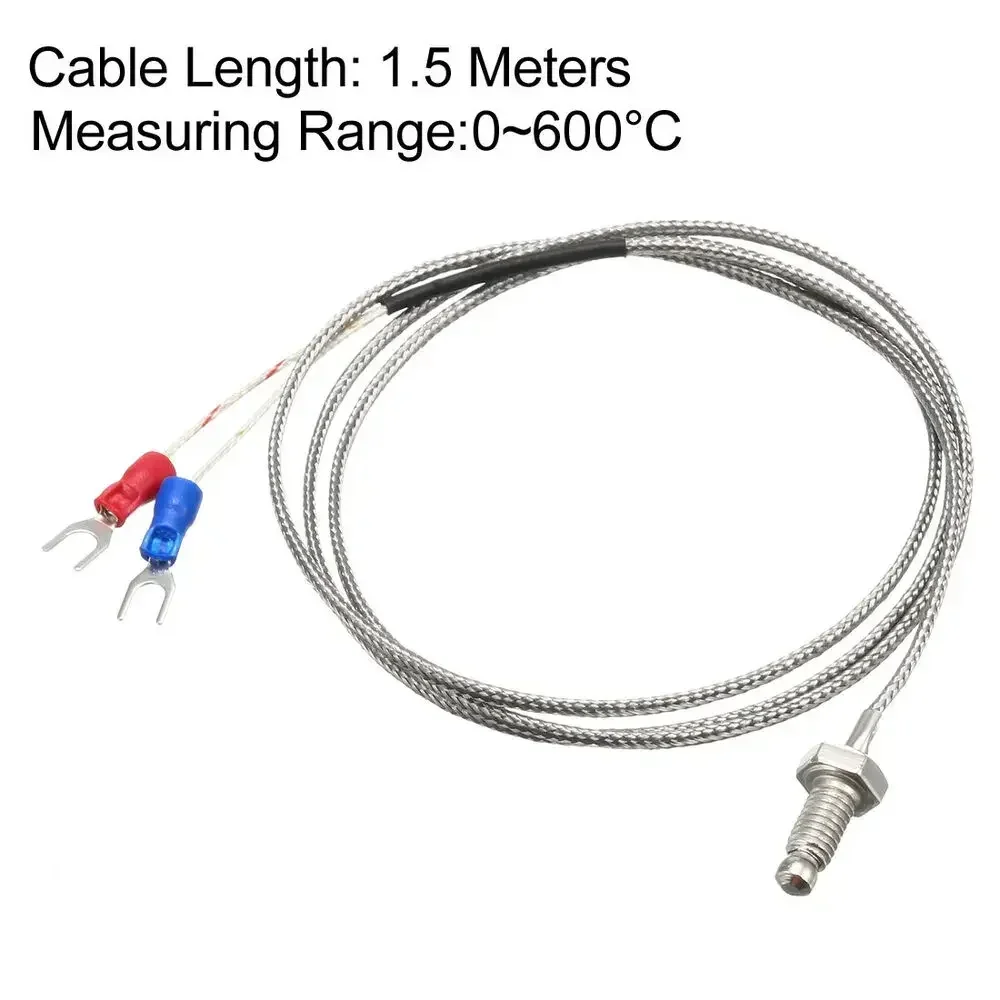 

K Type Temperature Sensor Probe Screw Thermocouple 1.5 Meters Cable