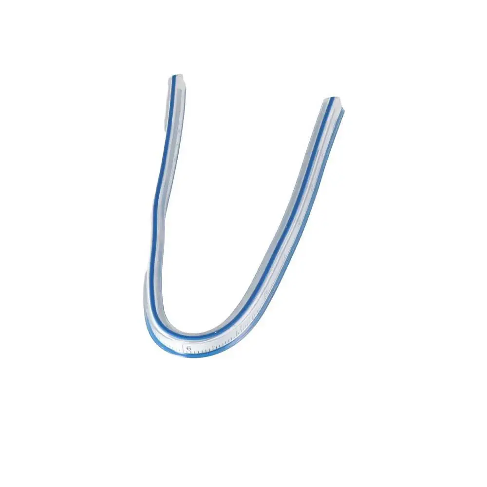 Strumento di disegno per ufficio di misurazione Disegno scolastico Righello da disegno Righello divisorio Righello serpentino Righello curvo flessibile