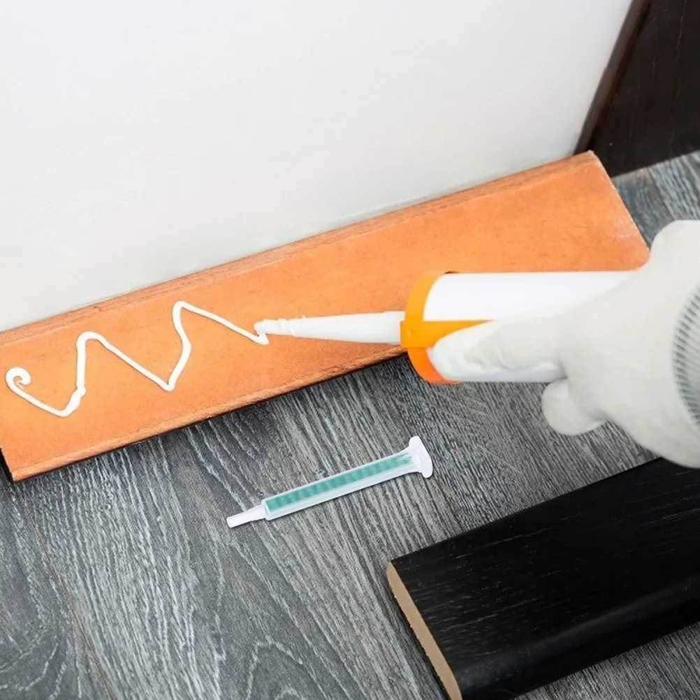 30Pcs Resin Mixer Tube Laminar Flow Spiral Rod Design Ab Plastic Box Tightly Connected Epoxy Glue Applicator Sealed Interface