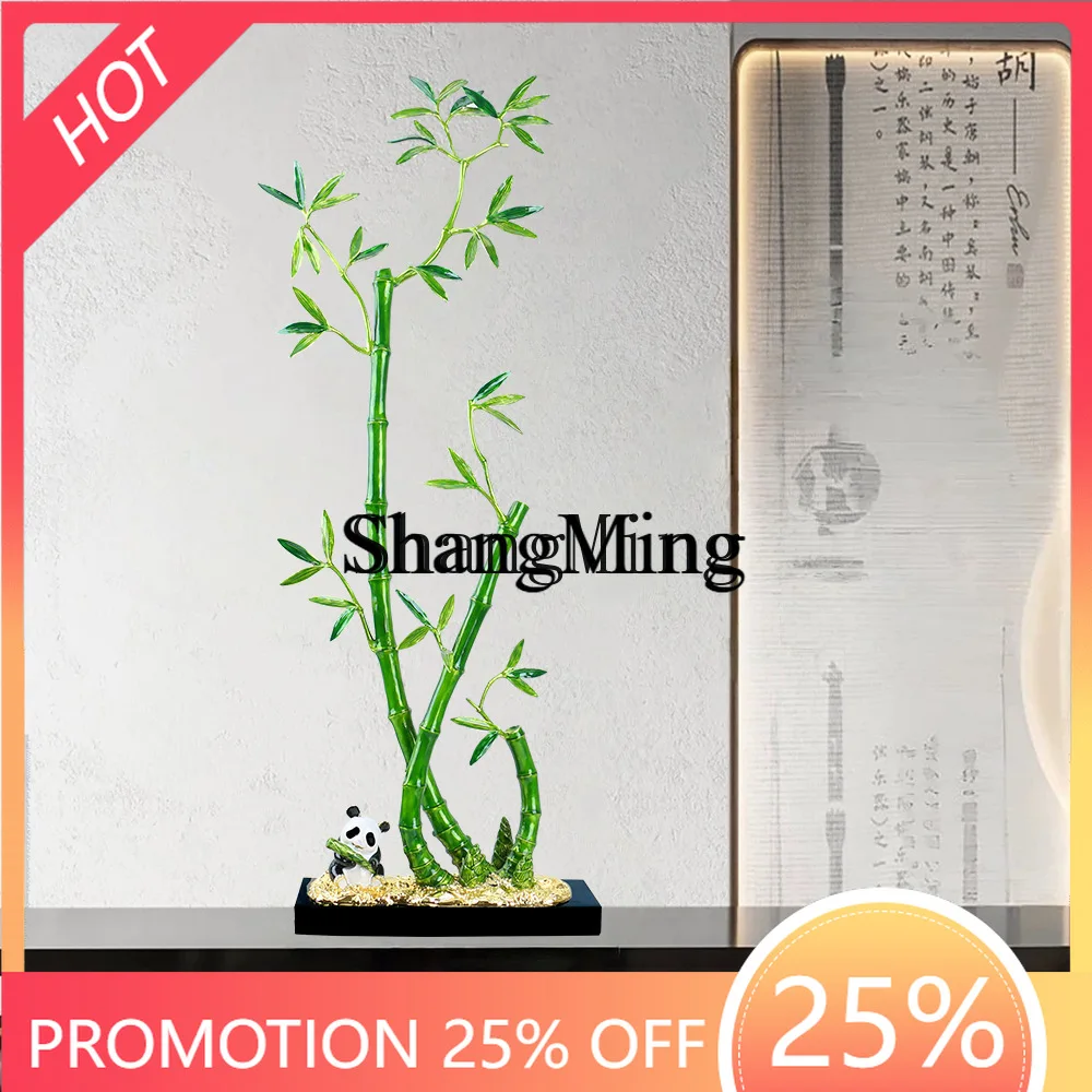 CL  style rising bamboo peace ornament living room entrance niche decoration