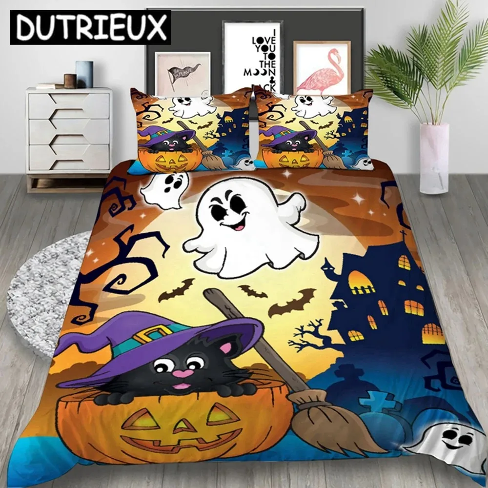 New Arrival Halloween 3D Printed Bedding Set Duvet Covers Pillowcases Comforter Bedding Set Bedclothes Bed Linen