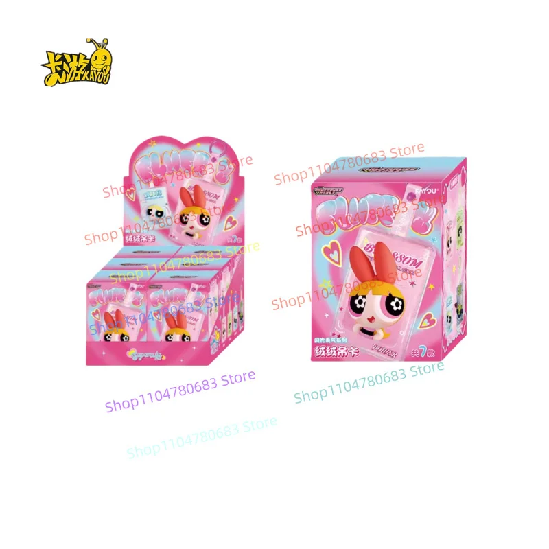

KAYOU Genuine New Powerpuff Girls Plush Hanging Card Sparkling Courage Series Card Holder Anime Peripheral Holiday Gift