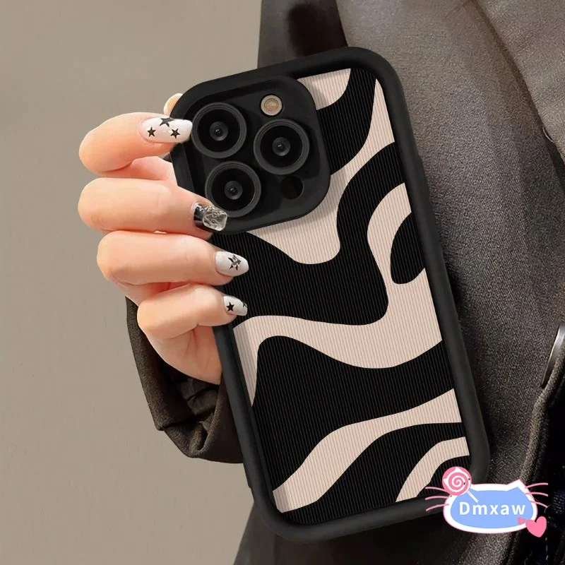 

Для Huawei Nova 11i 11 10 8 7 Pro 6 SE 7i 11 Ultra P30 Pro Mate 60 50 40 30 Pro Чехол для телефона ins Стиль Черный Белый Чехол Зебра