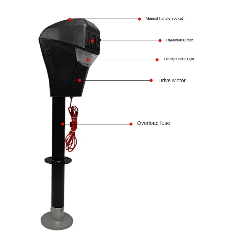 

3500 pound RV camping vehicle dedicated 12V 90 degree electric tool hand operated electric jack