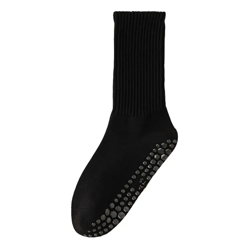 Yoga Socks Cotton Mid-tube Bottom Professional Non-slip Silicone Socks Floor Dance gym Fitness Indoor Sports Socks Soft Pil H4O6