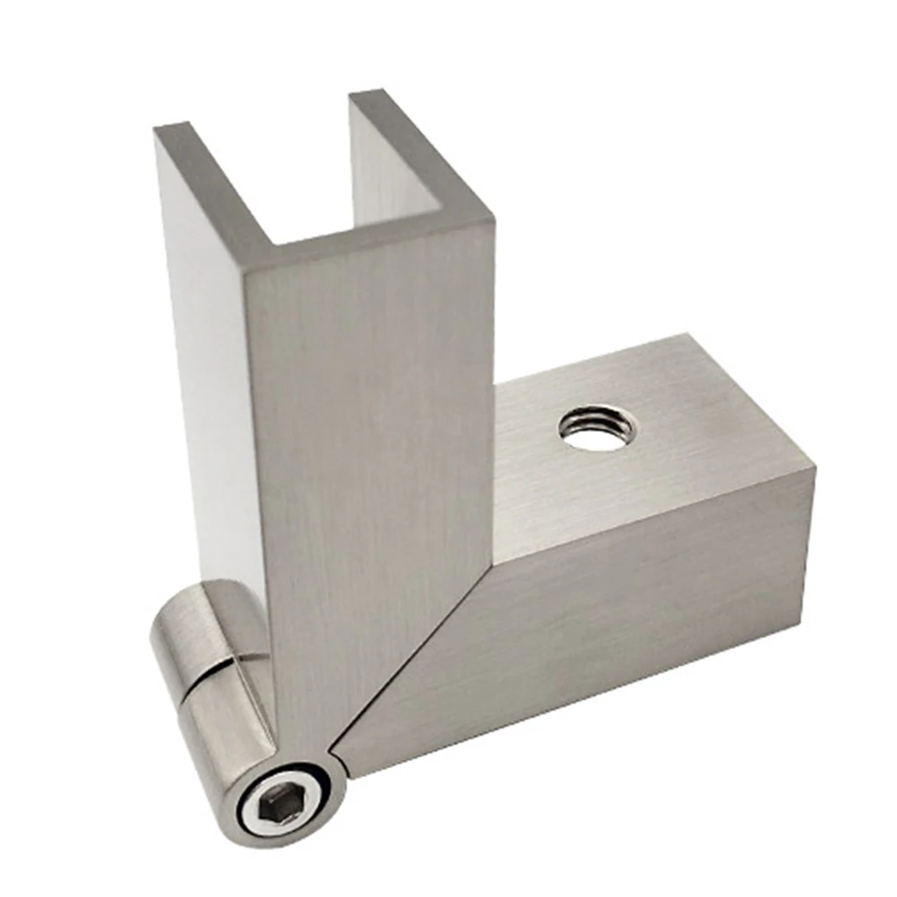 1pc Glass Door Hinge Fixed Clamp Shower Glass Door Clip Connector Bathroom Accessories Cabinet Cupboard Hardware Clamp