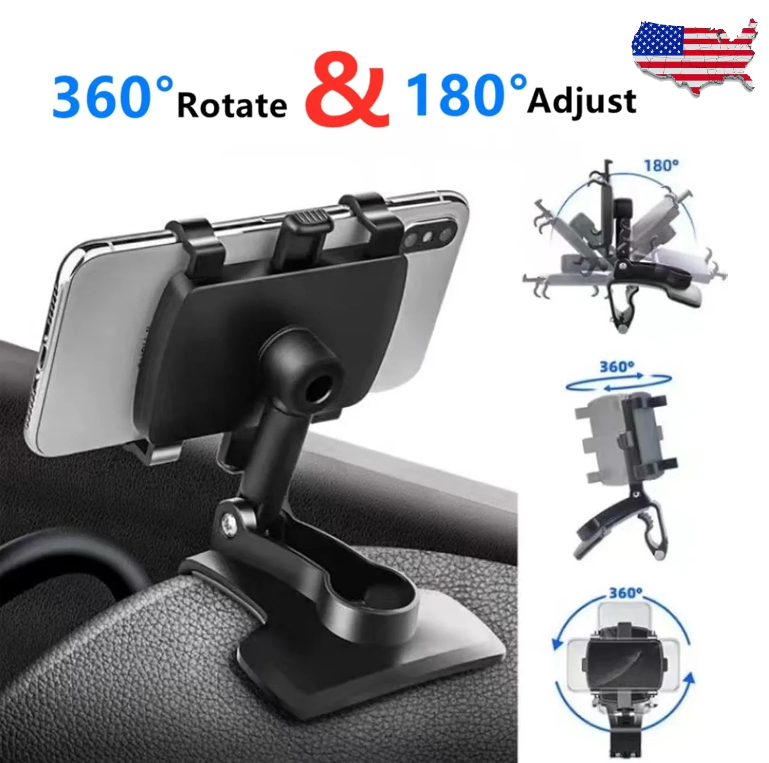 

Car Mobile Phone Holder Dashboard Car Clip Stand Mount Easy Clip Mount Stand Universal GPS Navigation Bracket