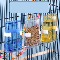 Feeding Hanging Canary Storage Container Cockatiel Parakeet Bird Waterer Bird Water Feeder Food Feeder Bird Water Dispenser