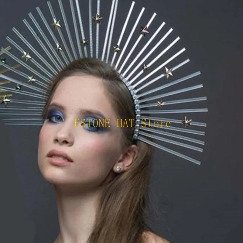 

49MF Mary Halocrown Headband Halocrown Spiked Halocrown Mary Halocrown Headban