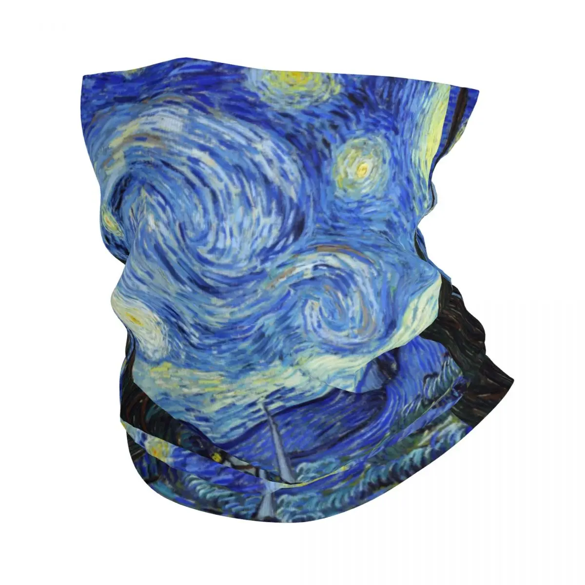 Vincent Van Gogh Starry Night Bandana Winter Neck Warmer Men Windproof Wrap Face Scarf for Hiking Art Painting Gaiter Headband