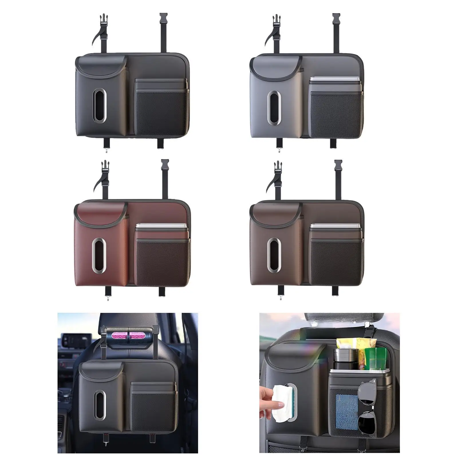 

Car Backseat Organizer Universal Multipurpose Easily Install Protector Multi Pocket Backseat Storage Organizer Car Storage Bag