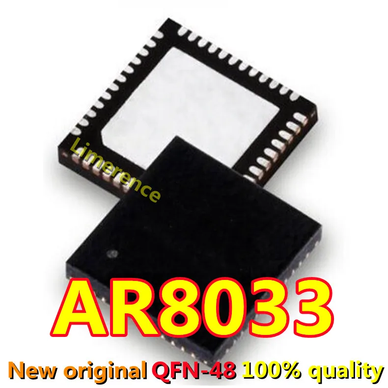 1PCS  AR8033-AL1A QFN48 AR8033-AL1B Chip ATHEROS series AR8033 Ethernet chip original authentic--HYDD2