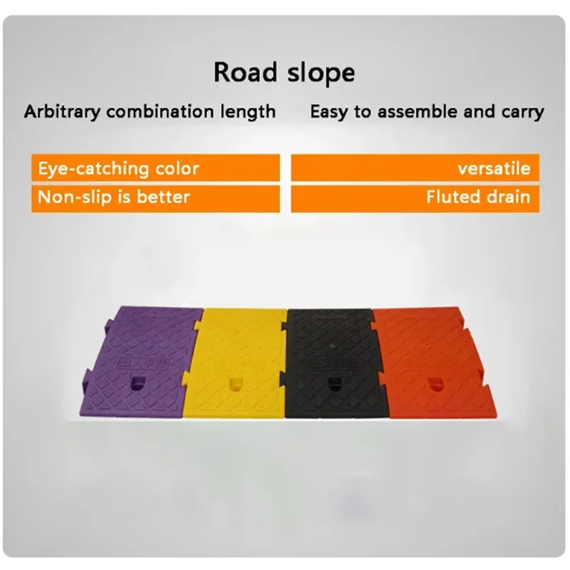 25*40*16cm PVC Plastic Sloping Ramp Pad Portable Car Step Climbing Triangle Rubber Curb Mat