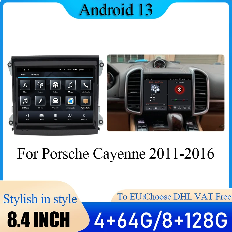 Upgrade Screen Android 13 For Porsche Cayenne Carplay Auto Car Multimedia Player Radio Navigation With IPS HD Screen Car play 4G