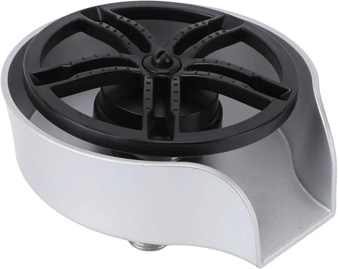 

Glass Washer, Effortless Glass Rinser Efficient Automatic Rotation Rustproof for Bars (Silver)