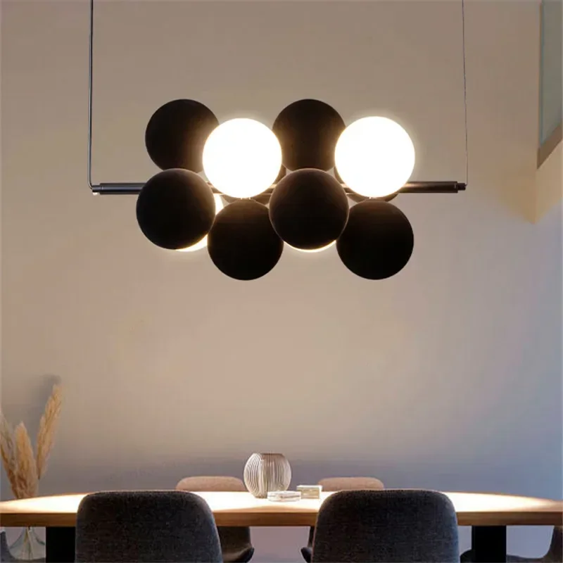 

Nordic Design Cloth Ball Chandelier for Kitchen Island Table Dining Bedroom Bedside Pendant Lights Home Decor Lighting Fixture