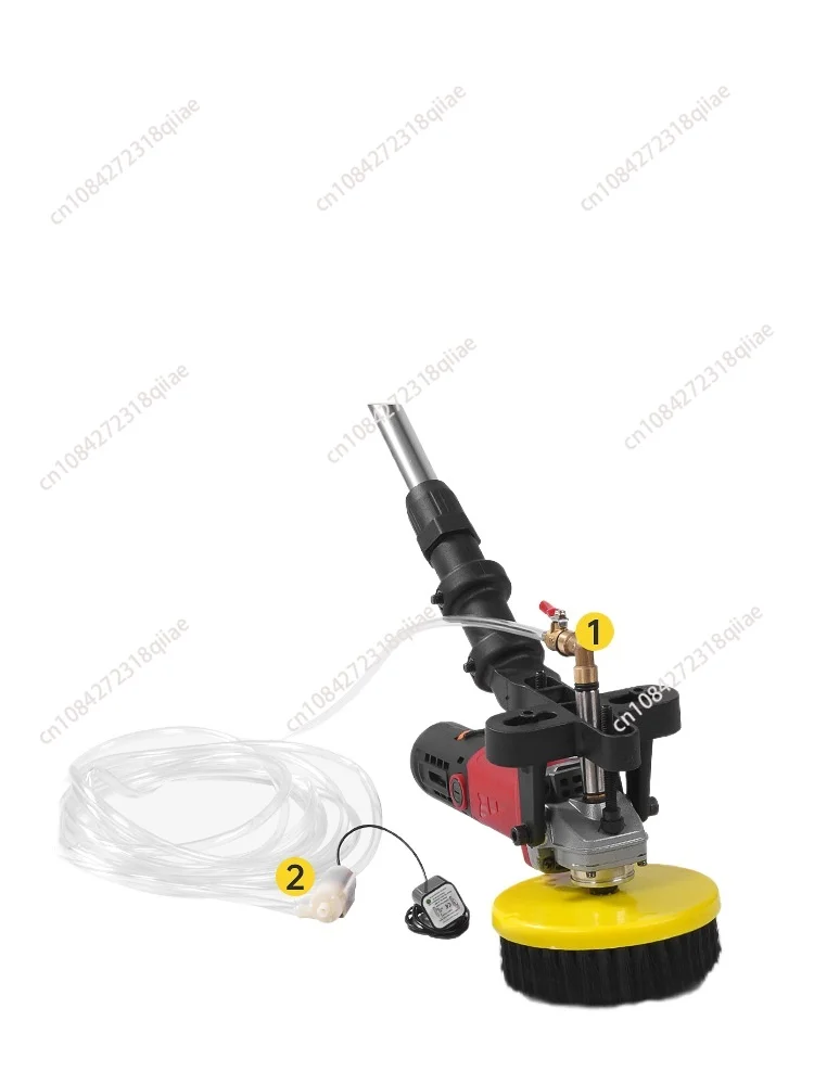 Electric Concrete Ground Brushing Machine 860W Multifunction Floor Cleaning Tools Handheld Marble Tile Terrazzo Clean Equipment