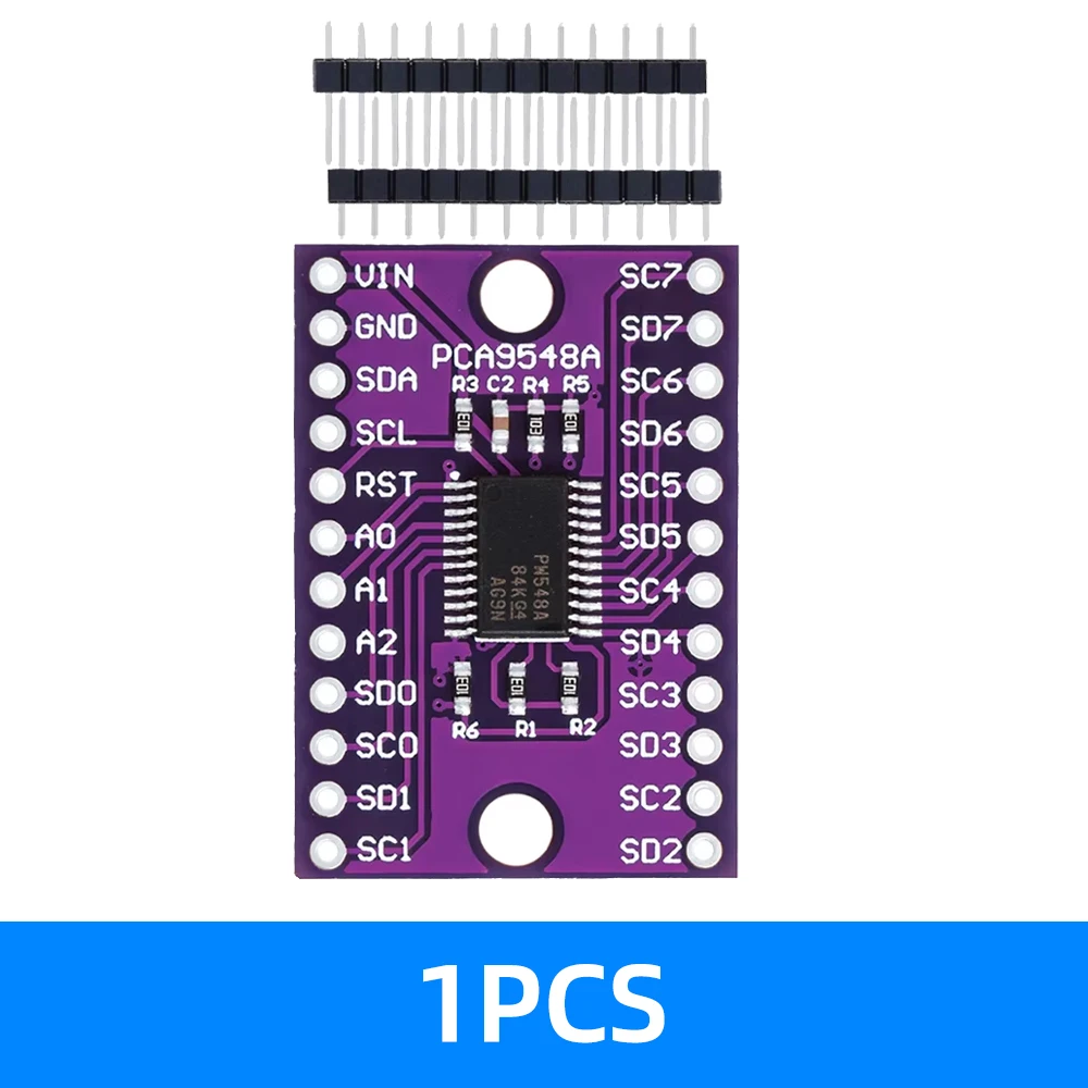 PCA9548 TCA9548A I2C Multiplexer-Modul – 1-zu-8-Kanal-Erweiterungsplatine für IIC-Bus (8-Wege)
