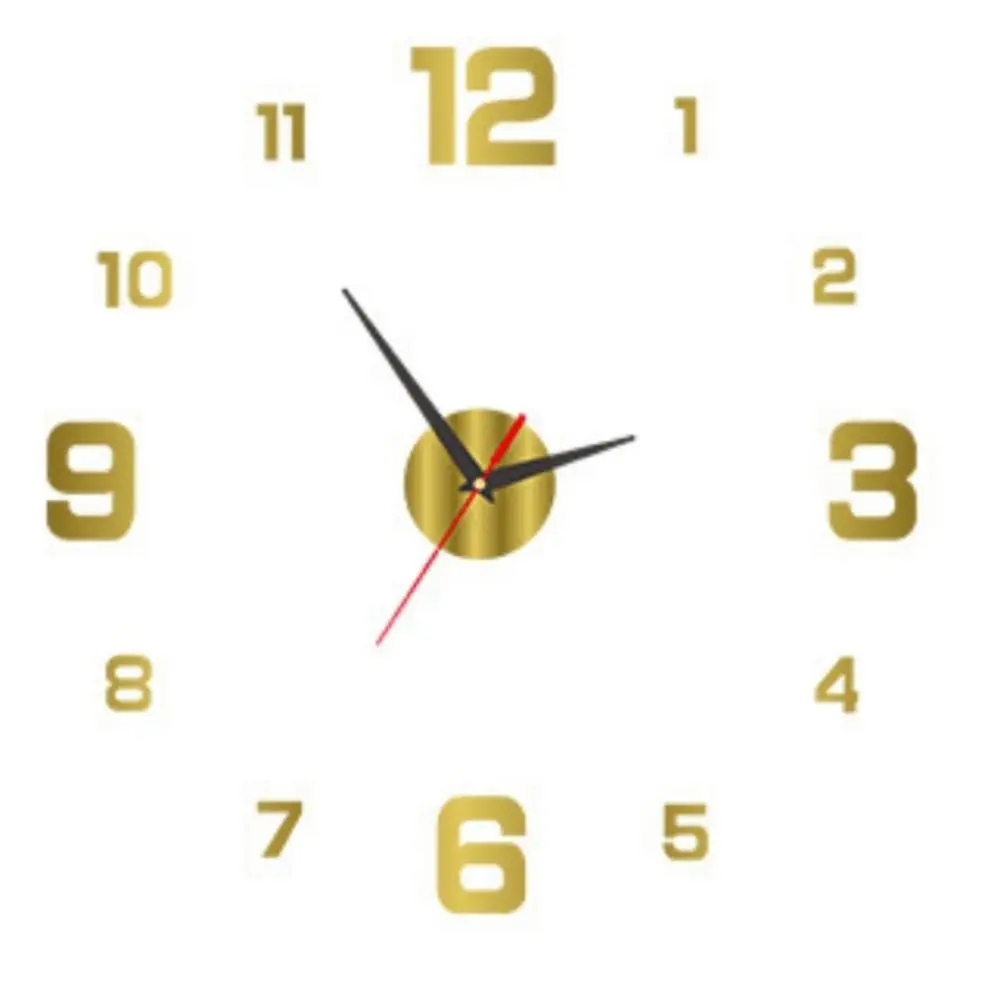 New Frameless Wall Clock Wall Mechanism Wall Decoration Night light Arrows Decal DIY Home Silent Clock Living Room Office