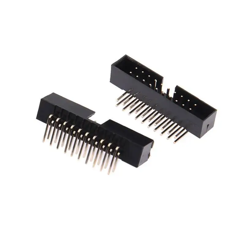 2~5~10 Stück einfacher Bullhorn-Stecker mit gebogener Nadel, 2,0 mm Rastermaß, JTAG-Sockel, IDC 3-8P 10P 20P 30P 40P 50P – Detail 2