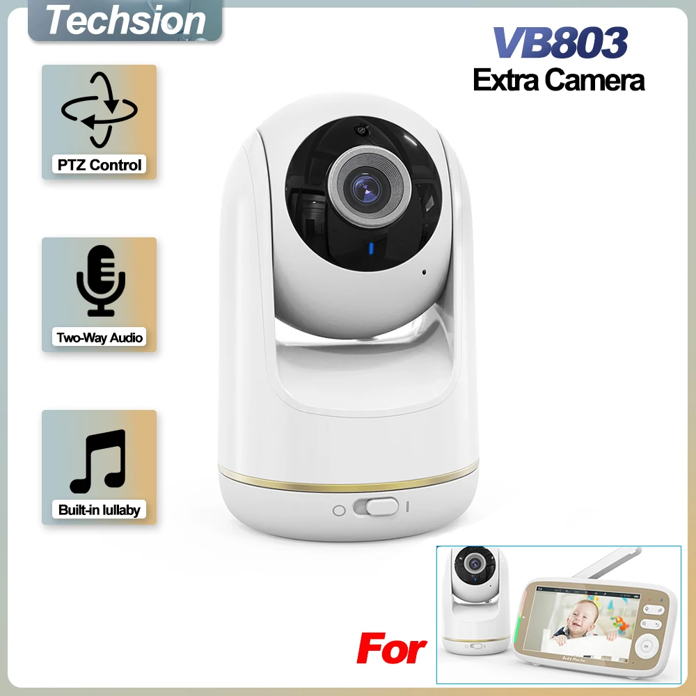 VB803 Dedicated Additional Camera 720P 3xZoom 330 ° Pan 135 ° Tilt Baby Monitor Camera Wirelessly Connected To Multiple Monitors