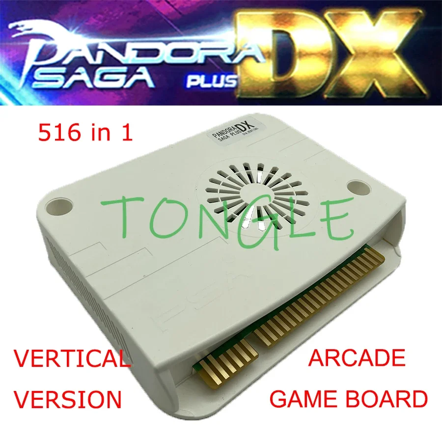 

New Pandora SAGA PLUS DX Vertical Arcade Machine Board 516 In 1 Arcade Game 2 Players Trackball Version for Cocktail Cabinet