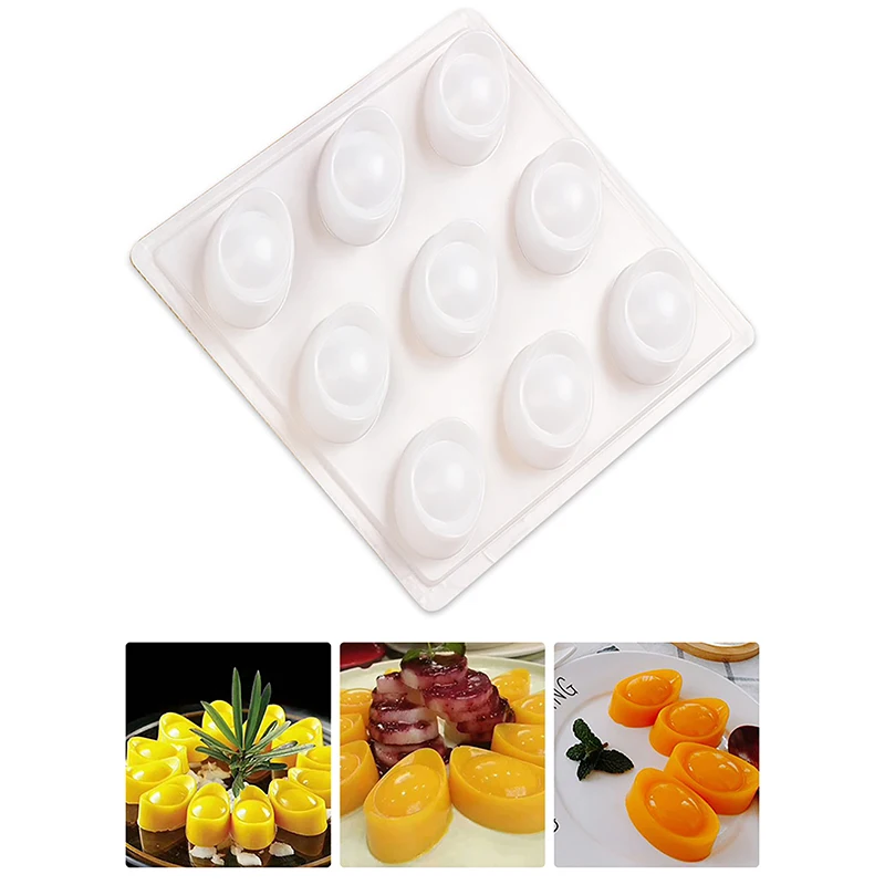 9 Cavities Chinese Gold Shoe-shape Gold Ingot YUANBAO Plastic Chocolate Mooncake Jelly Pudding Mold