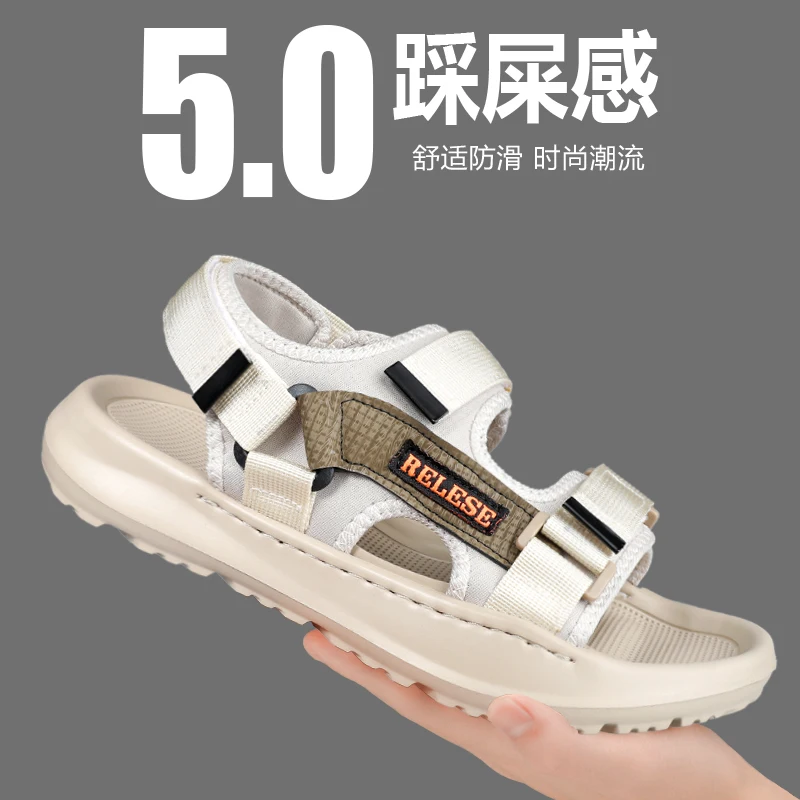 

Men's Slippers Men's Sandals Soft and Comfortable Shoes for Men Unisex Footwear Wear-resistant Beach Shoes Fashion Sandals New