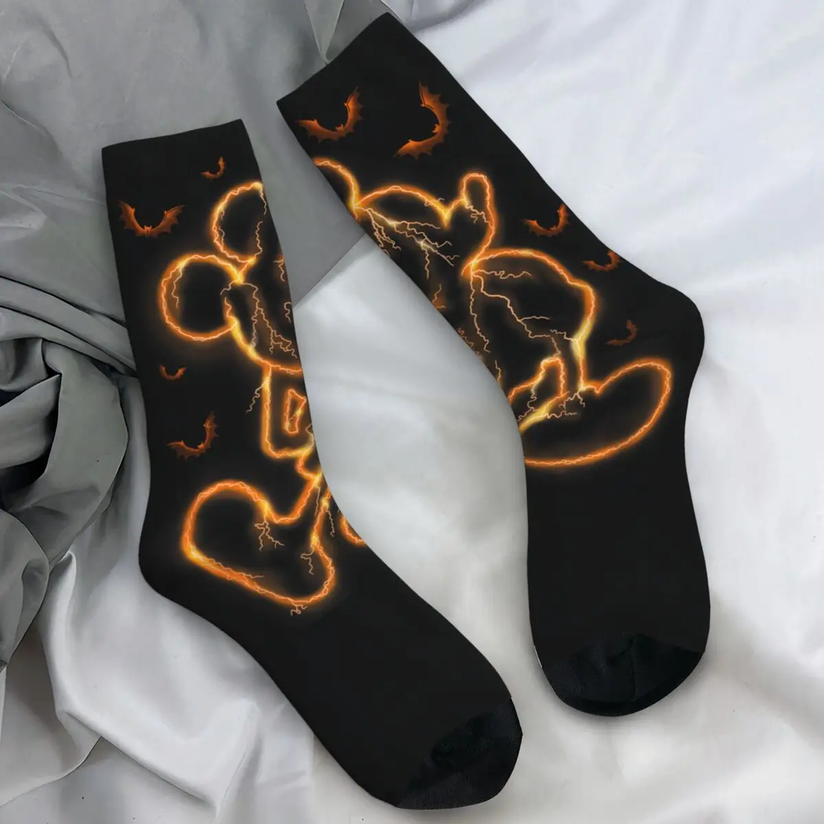 

Хэллоуин Летучая Мышь Микки Маус Чулки Графические Забавные Носки Весенние Нескользящие Носки Пара Велоспорт Мягкие Носки