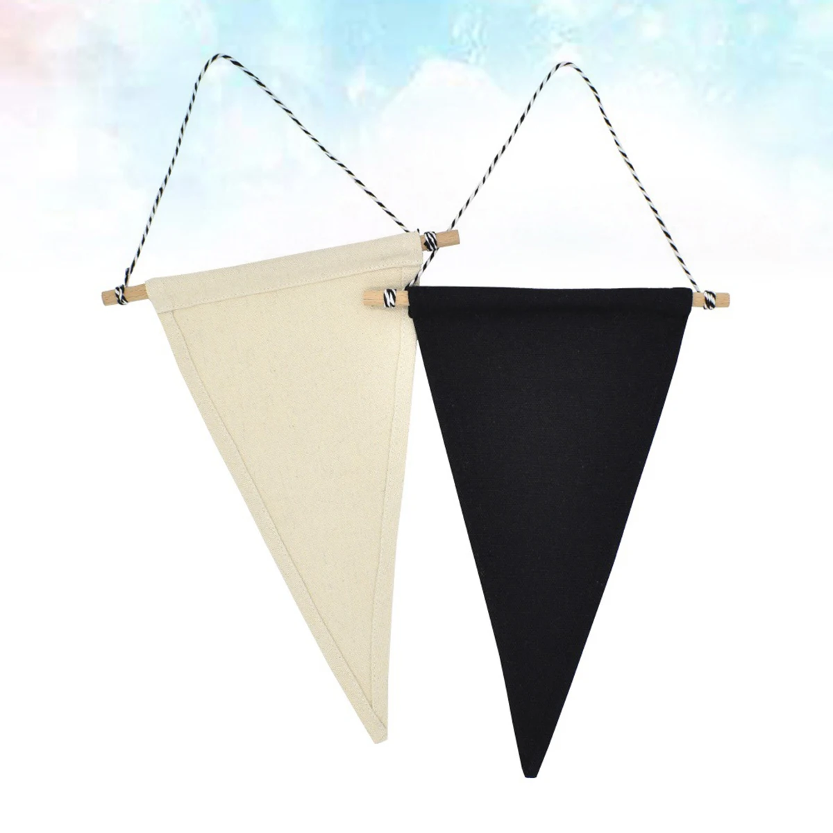 

2 Pcs Banner Pennant Multifunction Hanging Badge for Brooch Bamboo Pin Wall Display