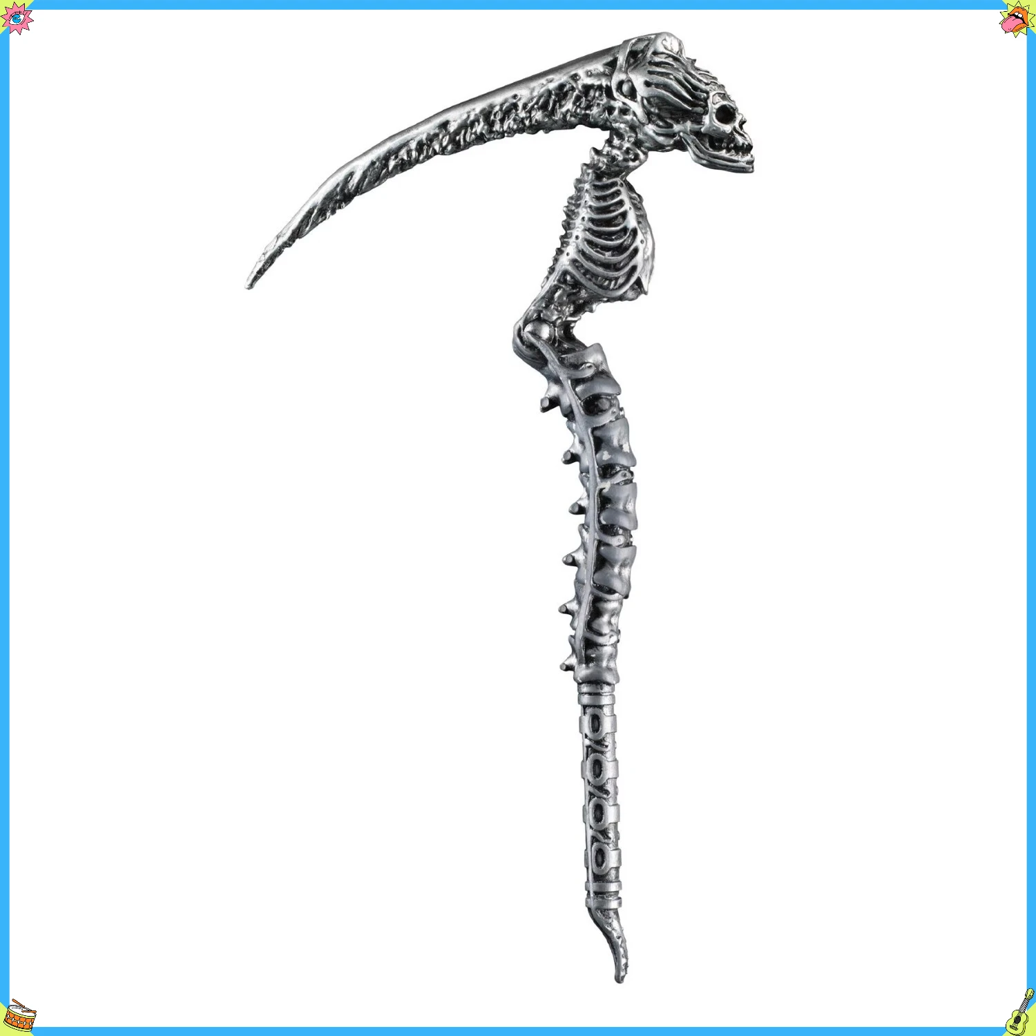 Scary Sin Scythe Skeleton Costume Set - Halloween Cosplay Party Full Kit for Adults Men Women
