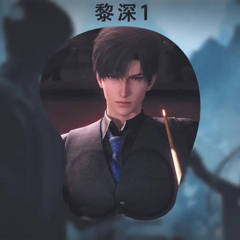 جديد الحب والمساحة العميقة Caleb Xavier الكرتون ثلاثية الأبعاد لينة هلام السيليكا ماوس الوسادة المعصم الراحة لوحة المفاتيح تأثيري سطح المكتب Playmat الهدايا