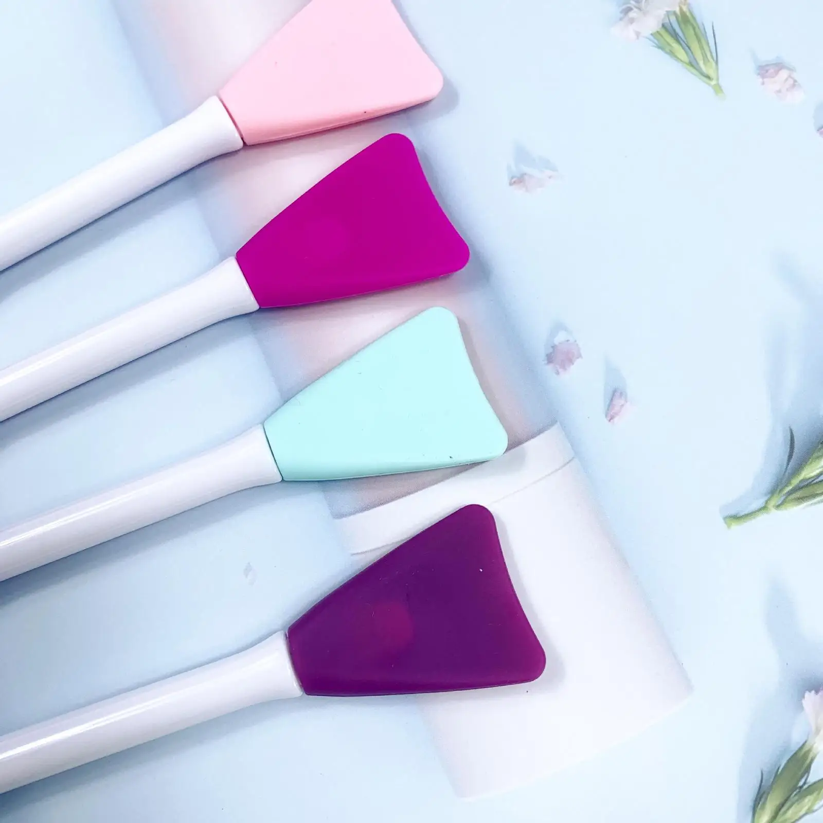 Portable Silicone Double Headed Face Brush Mask Spatula Applicator for Cleansing Exfoliating Massage Skincare Tool Beauty - view 6