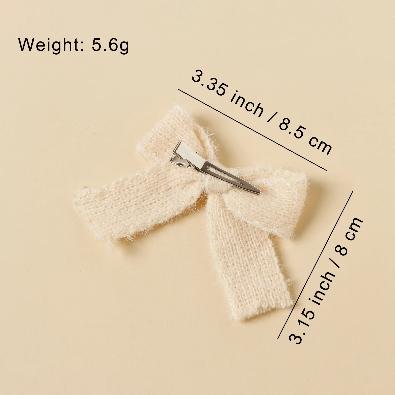 女の子用ニットボウヘアピン,ヘアクリップ,愛らしいヘアアクセサリー,パーティー,毎日の装飾,秋,冬,新品,2個