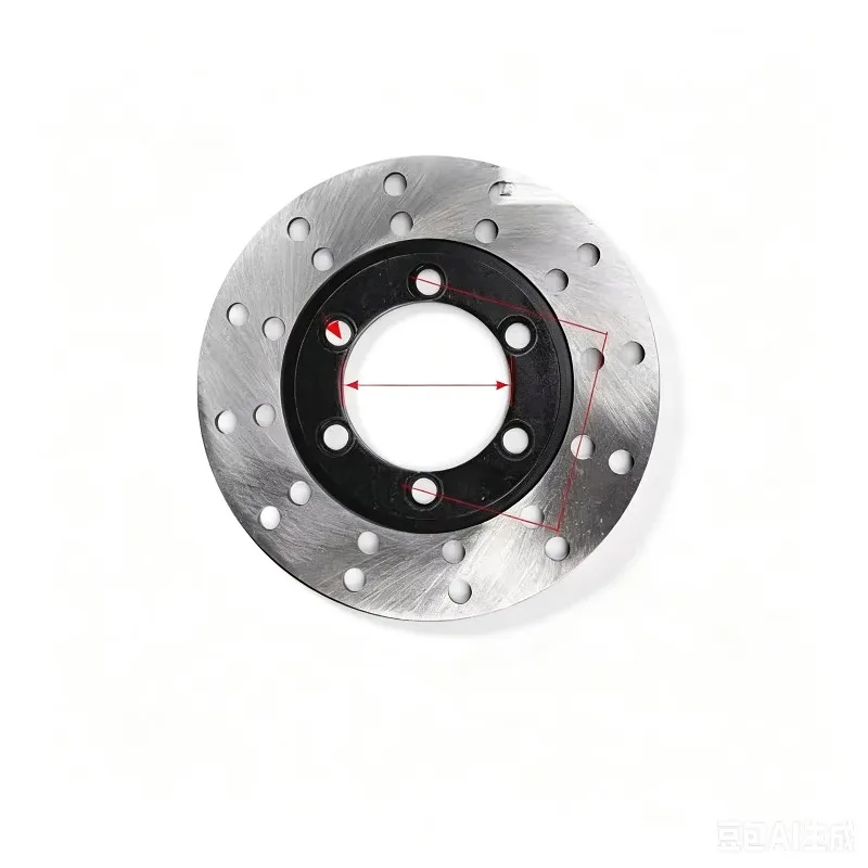 Modified ATV Kart Croissant Flange Front Disc Brake Disc 110/130/160/180MM 6-hole Brake Disc