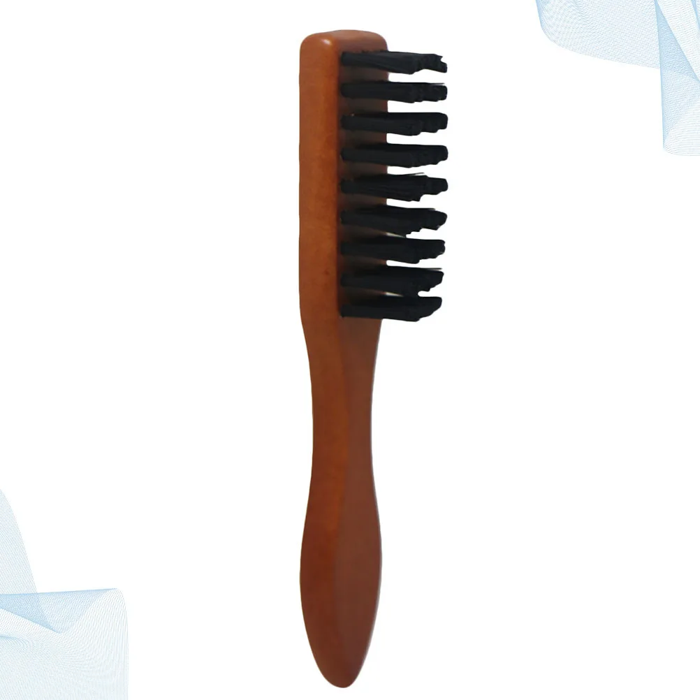 

Safe Lightweight Durable Broken Hair Brush Retro Wooden Handle for Men Home Store Beard Cleaning Hair Styling Tool