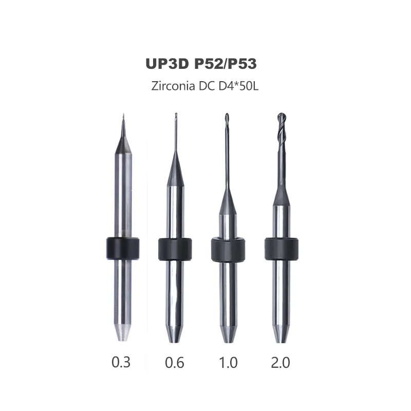 

Dental Tools UP3D P52/P53 Zirconia PMMA Diamond Milling Burs D4 Grinding Drills for UP 3D P 53 P 52 Milling Machine