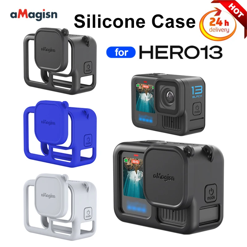 aMagisn Silicone Protective Cover for GoPro Hero13 Black13 Action Camera All-round Protection Case Camera Accessories