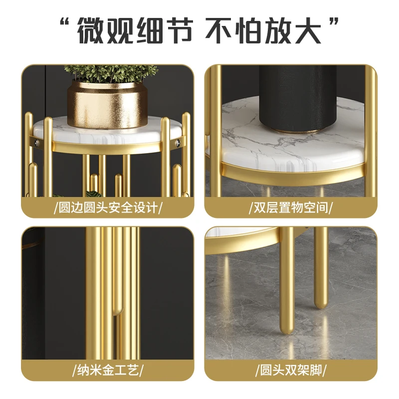 Nowoczesny, minimalistyczny, luksusowy stojak na rośliny doniczkowe, salon, wieloziomowy stojak na kwiaty, styl skandynawski, zielona półka na rośliny, półka na rośliny