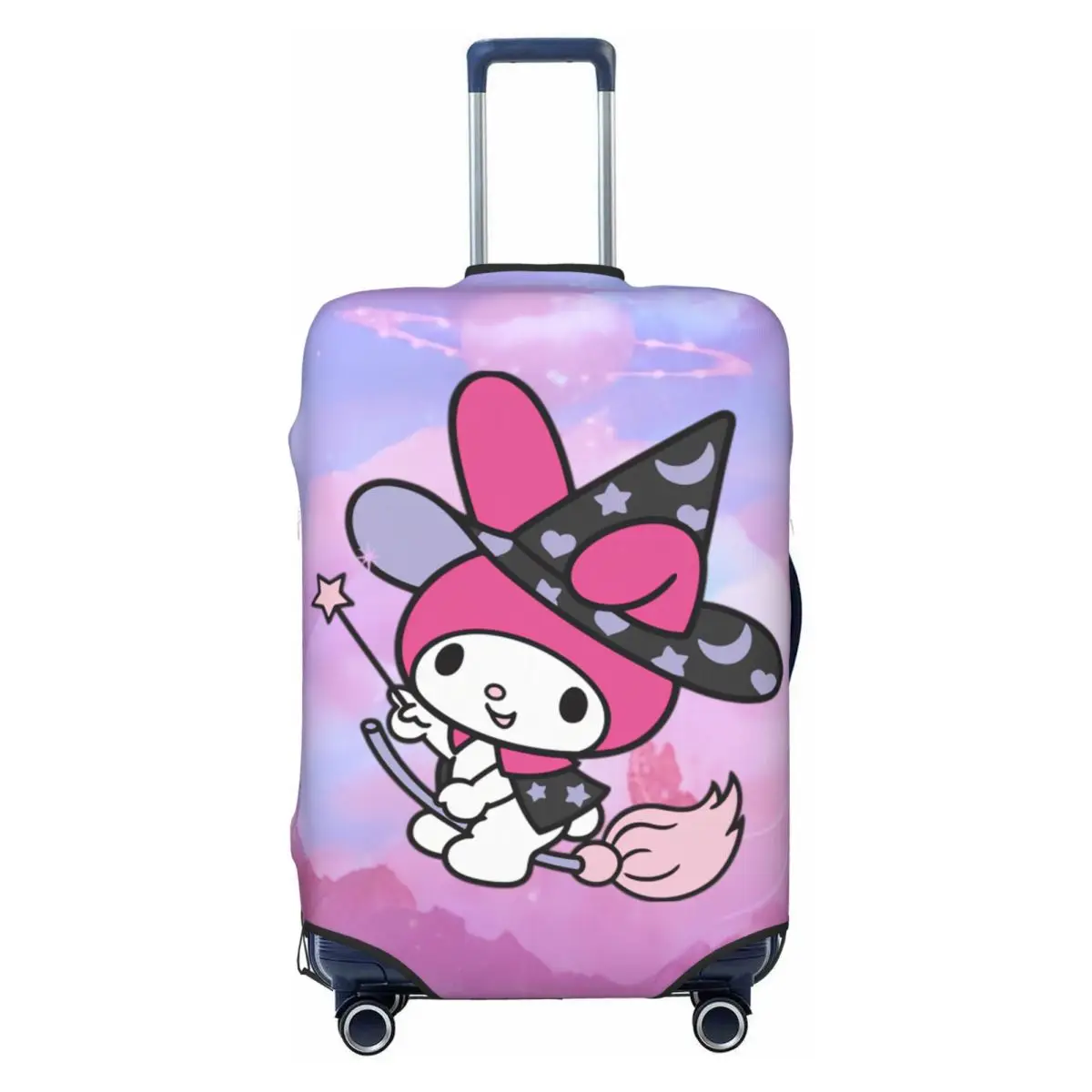 

Custom Halloween My Melody Luggage Cover Protector Cute Anime Bunny Travel Suitcase Covers for 18-32 Inch