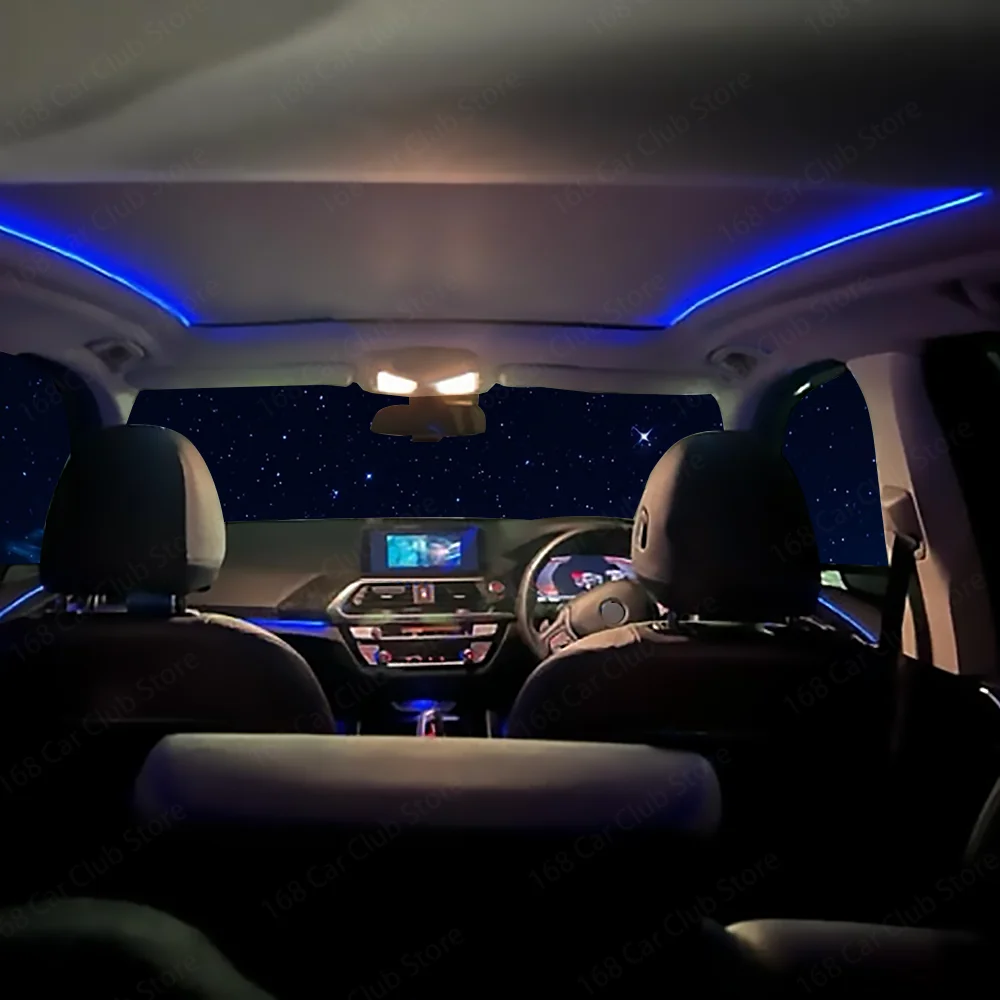 

APP Control Skylight 256-цветный светодиодный люк на крыше для Tesla Toyota Honda Audi Benz BMW, окружающий свет на крыше автомобиля, атмосферная лампа