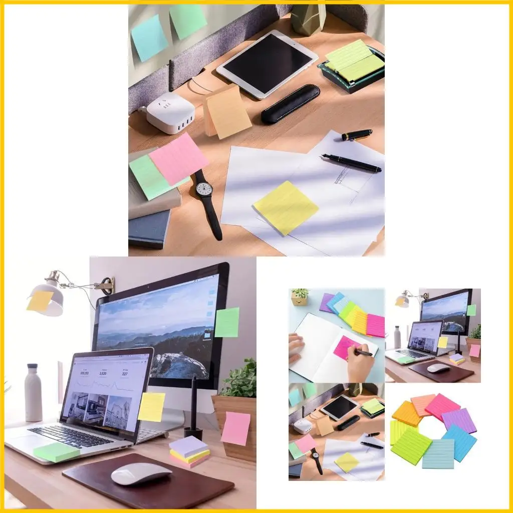 

Красочная нота бумага 3x3 дюйма.